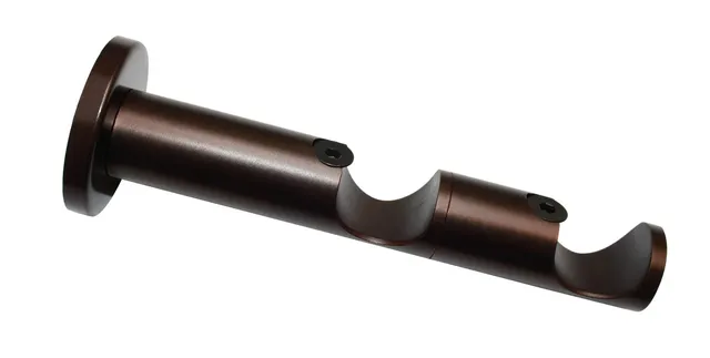 GARDINIA Windsor Kombiträger 25/25 mm Gardinenträger Bronze 8/6 cm