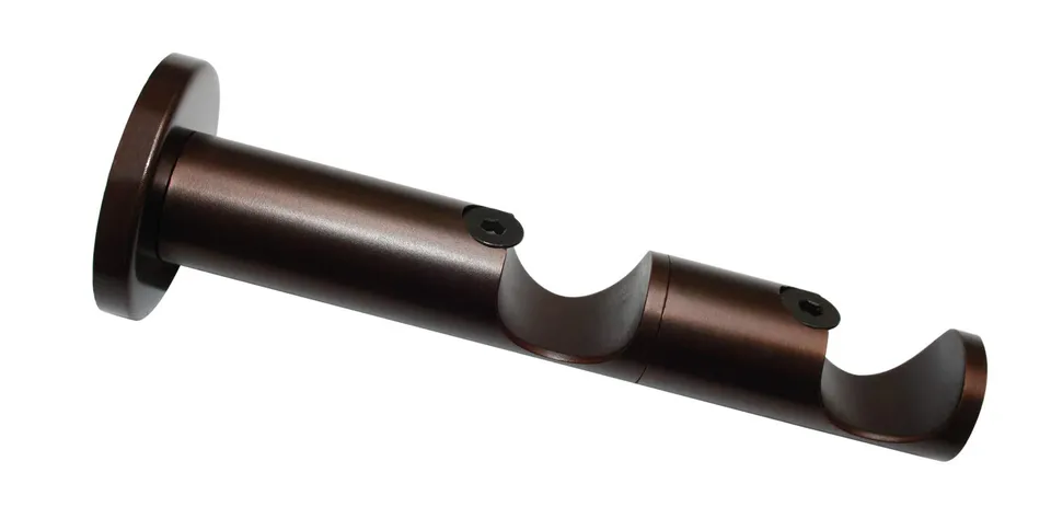GARDINIA Windsor Kombiträger 25/25 mm Gardinenträger Bronze 8/6 cm