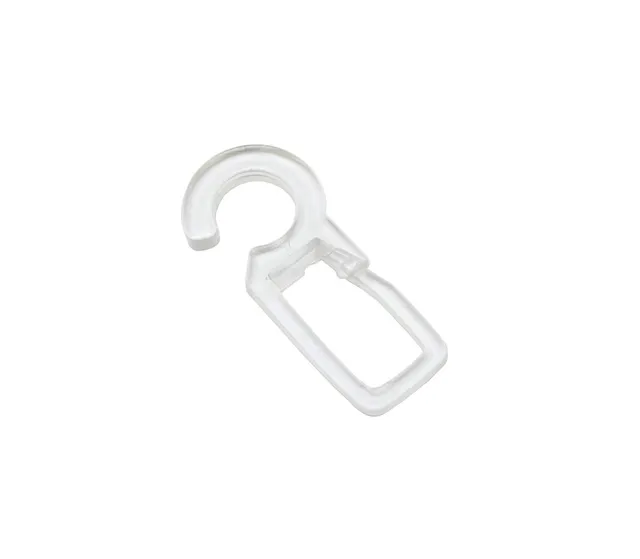 GARDINIA Chicago Faltenlegehaken Transparent 10 Stück