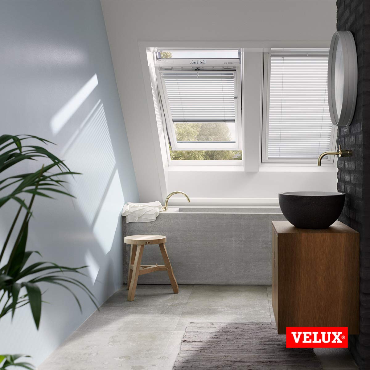 VELUX Jalousien C02 Jalousie Sand Strukturiert Weiß